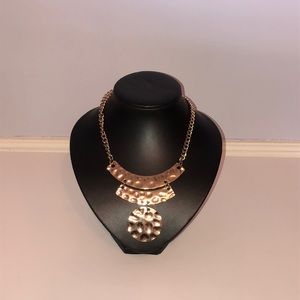 Gold Coloured Statement Necklace